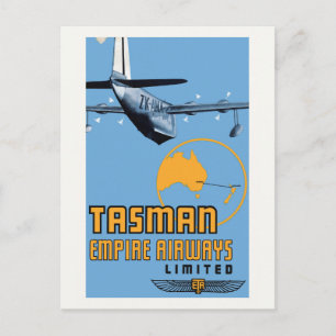 Postal Afiche de cosecha de la época del Empire de Tasman