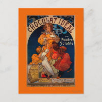 Afiche de cosecha ideal de chocolateEuropa
