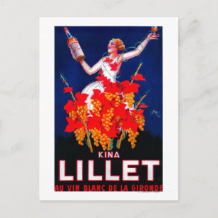 Postal Afiche de Kina Lillet VintageEurope