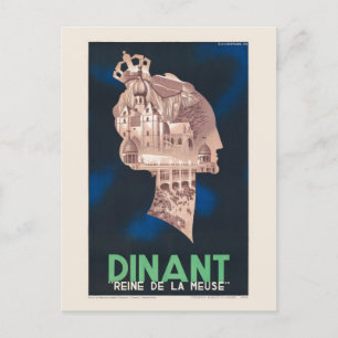 Postal Afiche de la cosecha de Dinant Reine de la Meuse d
