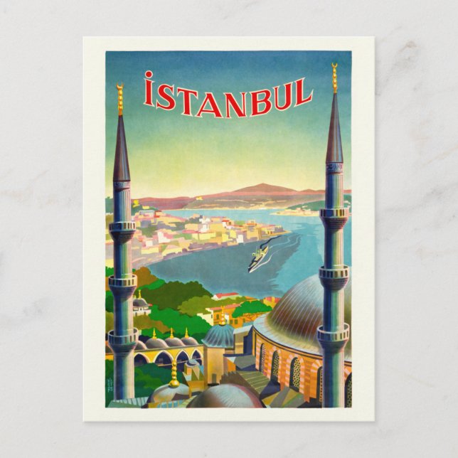 Postal Afiche de la cosecha de Estambul Turquía de 1939 (Anverso)