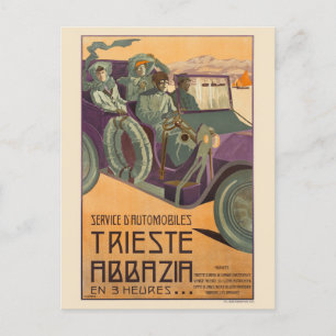 Postal Afiche de la cosecha de Trieste Abbazia Italy 1911
