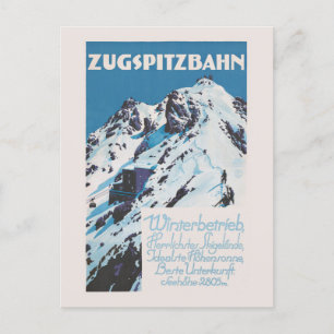 Postal Afiche de la cosecha de Zugspitzbahn de 1927