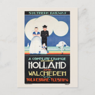Postal Afiche de la cosecha Holanda 1924