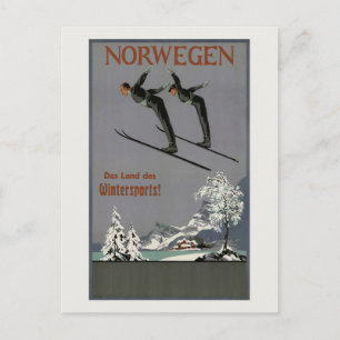 Postal Afiche de la cosecha noruega de 1930