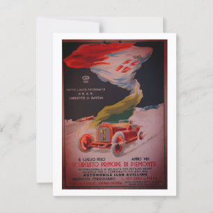 Postal Afiche de la época de 1930