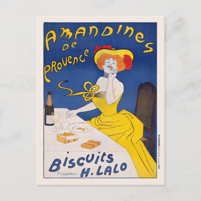 Postal Afiche de la época de Amandines de Provenza de 190 (Anverso)