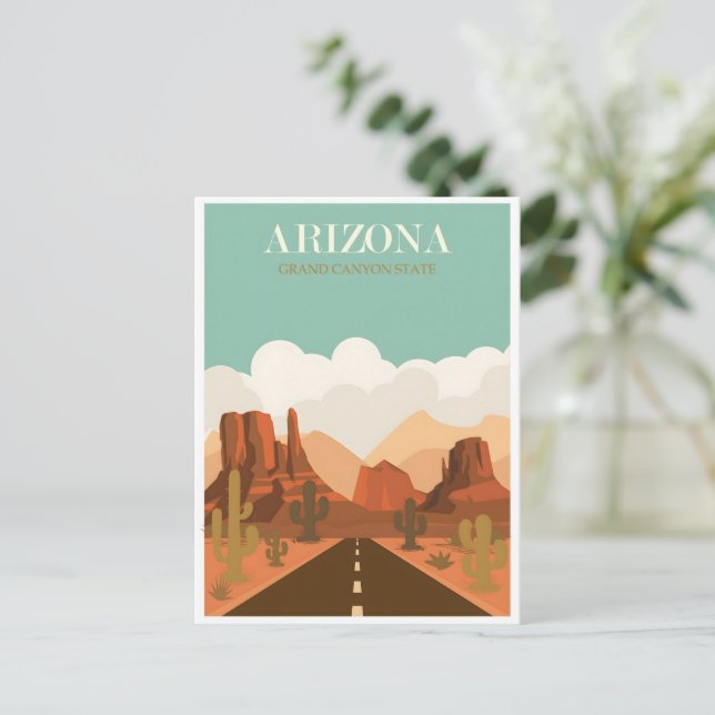 Postal Afiche de la época de Arizona (Anverso de pie)