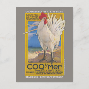 Postal Afiche de la época de Coq-sur-Mer 1923