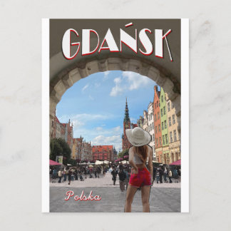 Postal Afiche de la época de Gdansk