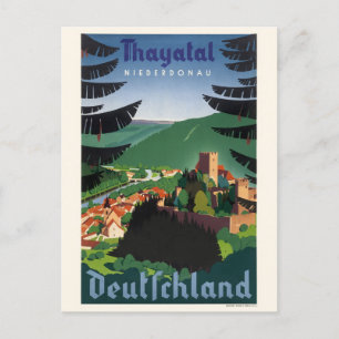 Postal Afiche de la época de la Alemania Thayatal Deutsch