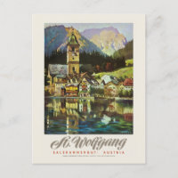 Afiche de la época de la familia St. Wolfgang Salz