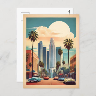 Postal Afiche de la época de Los Ángeles