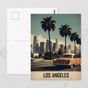 Postal Afiche de la época de Los Ángeles