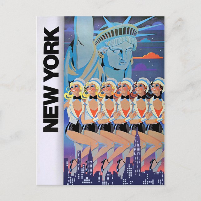 Postal Afiche de la época de los Estados Unidos restaurad (Anverso)