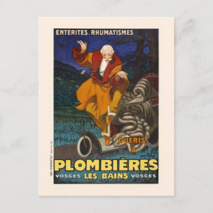 Postal Afiche de la época de Plombières les Bains 1931