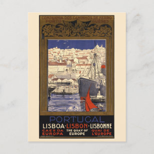 Postal Afiche de la época portuguesa de Lisboa de 1929