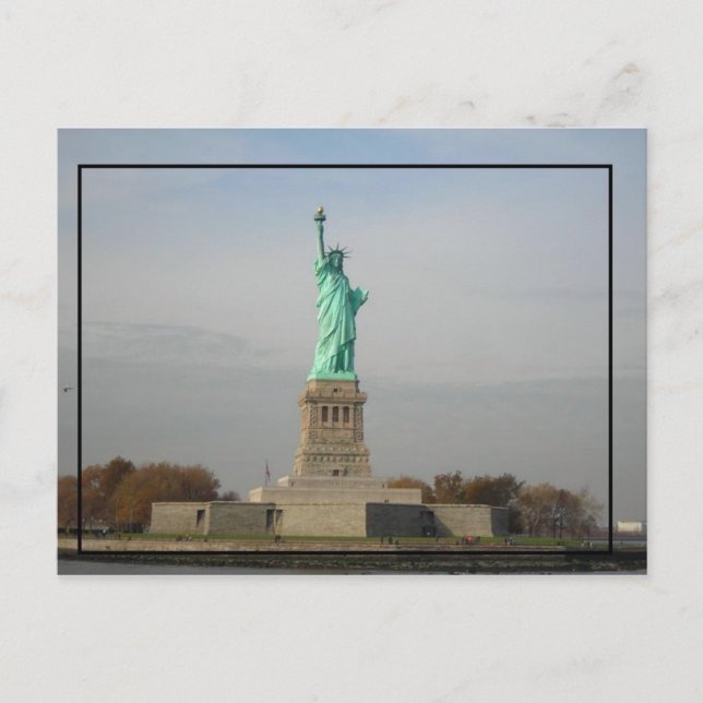 Postal Afiche de la Estatua de la Libertad (Anverso)