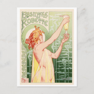 Postal Afiche de la marca Absinthe Robette - Alcohol