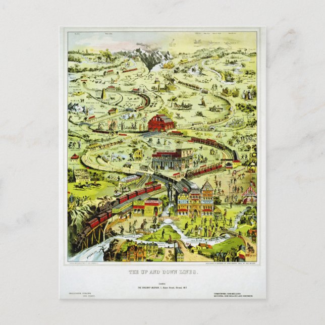 Postal Afiche de la vieja usanza de Inglaterra (Anverso)