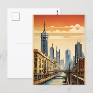 Postal Afiche de Melbourne