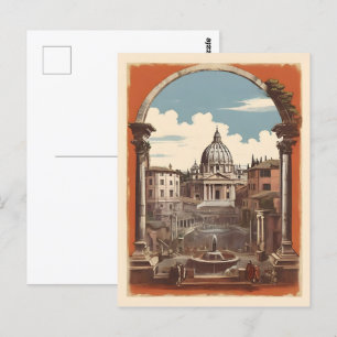 Postal Afiche de Roma