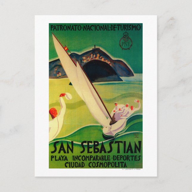 Postal Afiche de San Sebastián (Anverso)