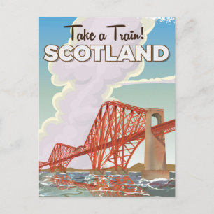 Postal Afiche de Scotland Fourth Bridge Travel.