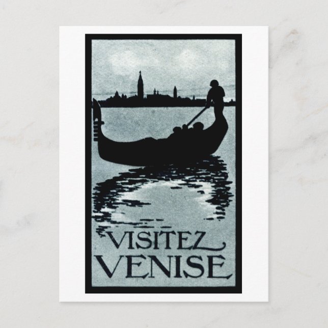 Postal Afiche de Venecia de 1920 (Anverso)