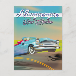 Postal Afiche de viaje de Albuquerque Nuevo México