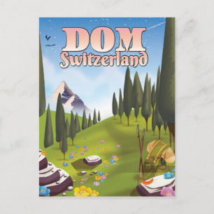 Postal Afiche de viaje de Dom Suiza