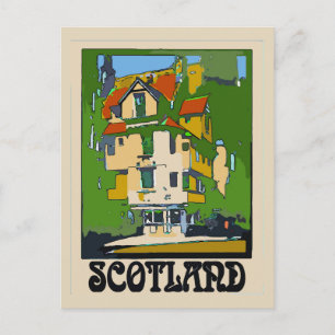 Postal Afiche de viaje de Escocia
