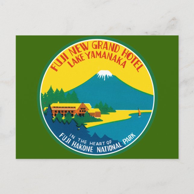 Postal Afiche de viaje de Fiji (Anverso)