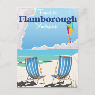 Postal Afiche de viaje de Flamborough Yorkshire
