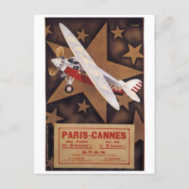 Postal Afiche de viaje de French STAR Airlines en los año