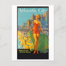 Afiche de Viaje de la Ciudad Atlántica