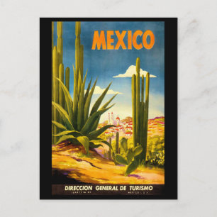Postal Afiche de viaje de México