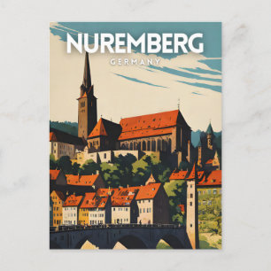 Postal Afiche de viaje de Nuremberg