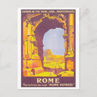 Postal Afiche de Viaje de Roma