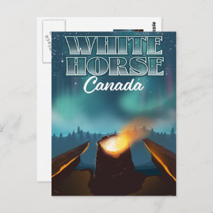 Postal Afiche de viaje de White Horse Canada