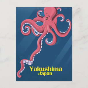 Postal Afiche de viaje de Yakushima Japón