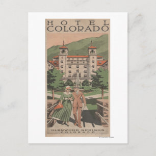 Postal Afiche de viaje del Hotel Colorado