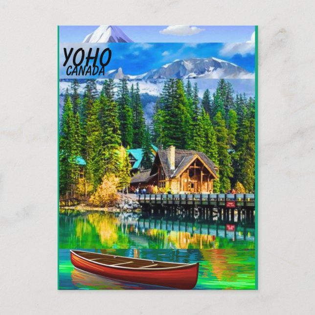 Postal Afiche de viaje del Parque Nacional Yoho, Yoho Can (Anverso)