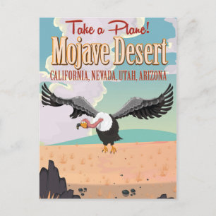 Postal Afiche de viaje del personalizado del desierto de