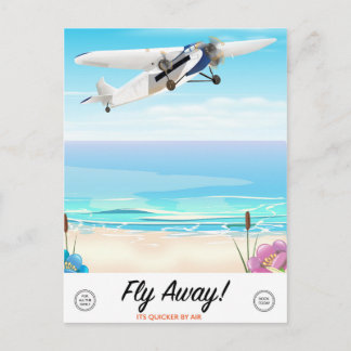 Postal Afiche de viaje del personalizado vintage