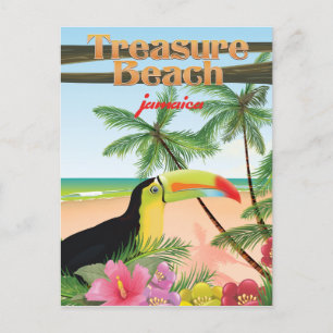 Postal Afiche de viaje del Treasure Beach Jamaica