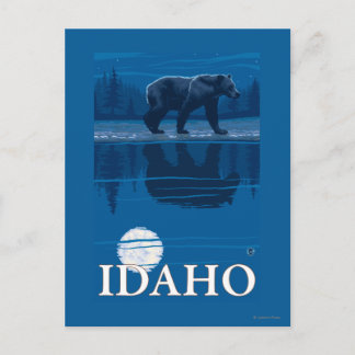 Postal Afiche de viaje en la luna de miel IdahoVintage
