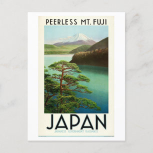 Postal Afiche de viaje en tren de Japón del Viaje al Viaj