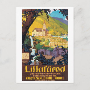 Postal Afiche de viaje húngaro a través de Lillafued