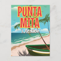 Afiche de viaje mexicano de Punta Mita
